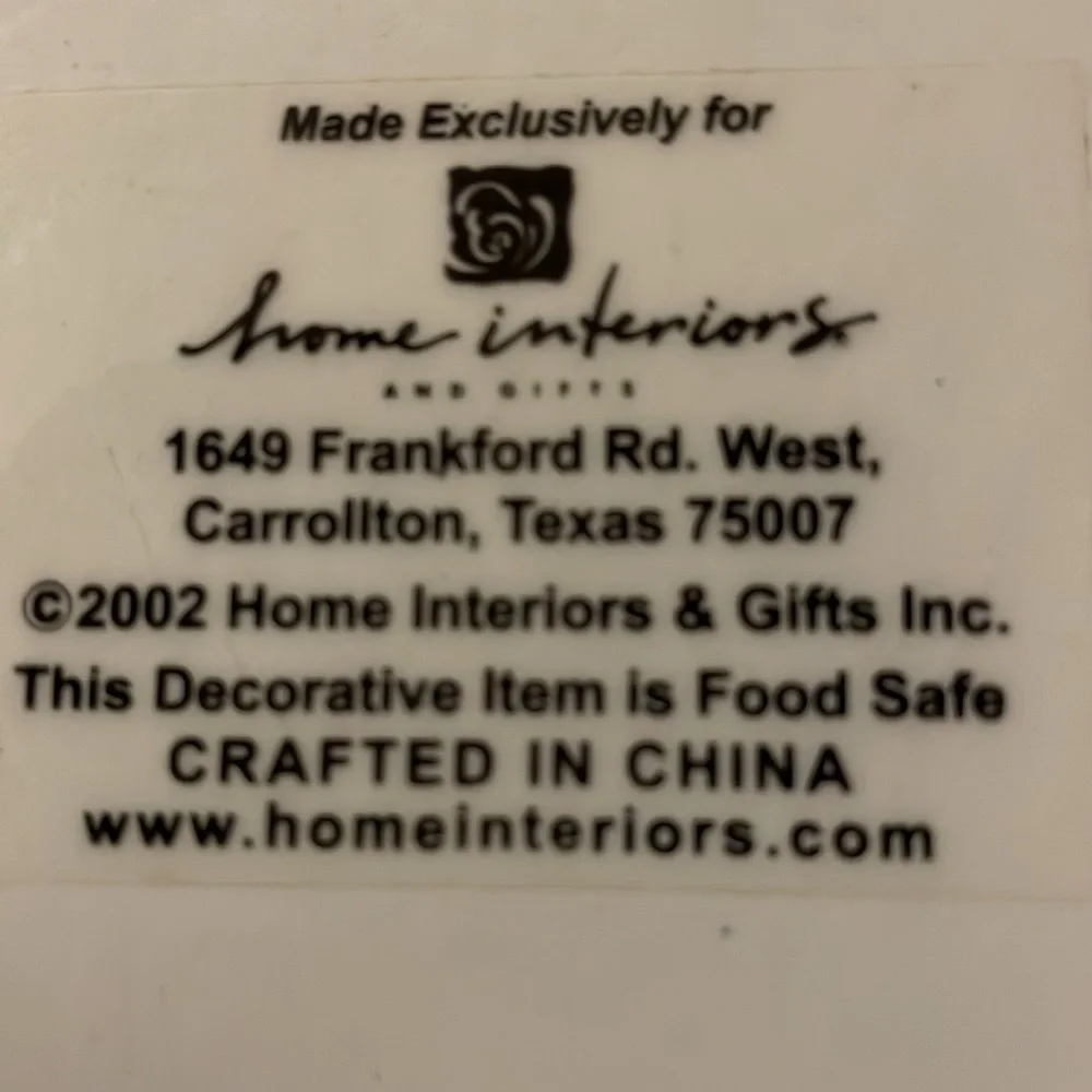 Home Interiors 2002 Patriotic Star Dish